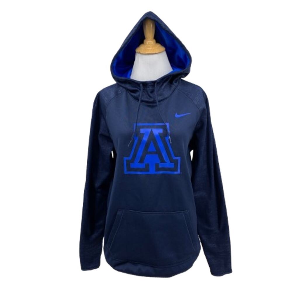 Arizona Wildcats Hoodie Womens M Navy Blueprint Dri Fit Fleece Sweatshirt Nike